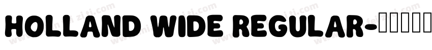 Holland WIDE Regular字体转换